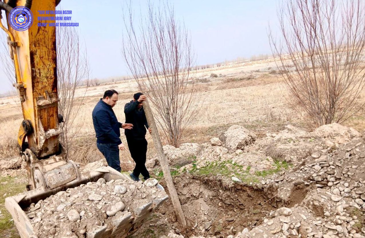 Andijonda uchastkaning chegara nuqtalariga qo‘zg‘almas beton qoziqlar o‘rnatildi